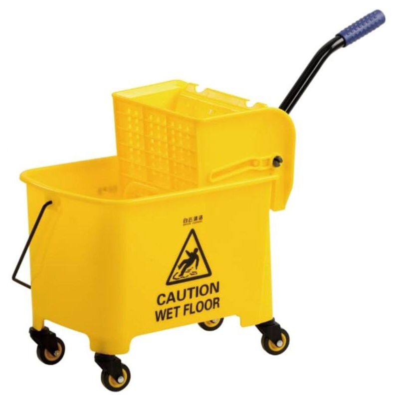 Single Bucket 20L Trolley Press Mop With Wringer
