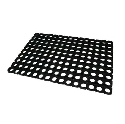 Keset Ring Hitam Karet Rubber Doormat Anti Slip