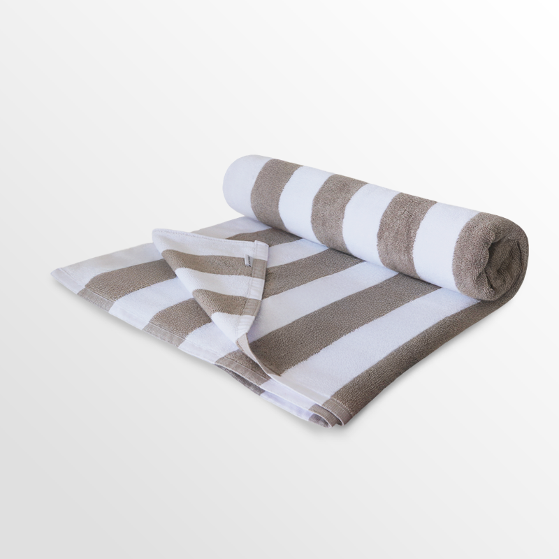 Pool Towel Stripe Dark Blue/Dark Freen - 86x170cm